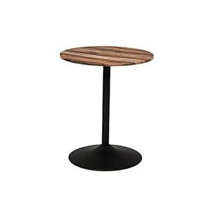 木製天板×スチール脚◾️折りたたみテーブル 丸テーブル コーヒーテーブル 猫脚折りたたみテーブル 丸型 80×40 ヴィンテージ風 木目調 MT